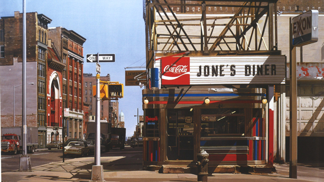 "Jone's Diner" by photorealist painter Richard Estes